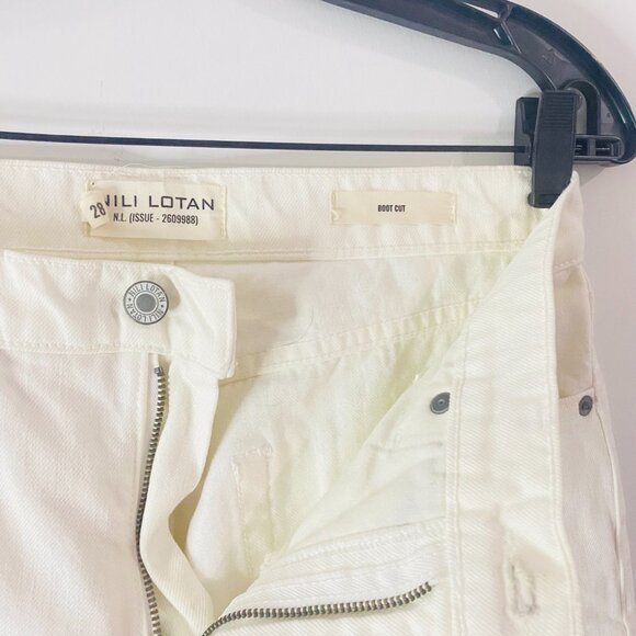Nili Lotan White Boot Cut Denim — Sculptural Ease from NYC (Size 28) - Picture 10 of 17